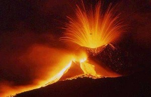 Le volcan Etna en Italie.